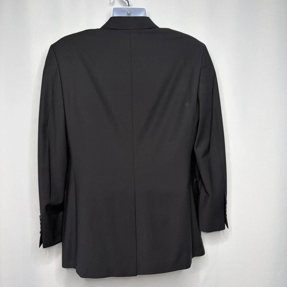 Brooks Brothers Explorer Madison Fit Black Wool Blend 2-Button Blazer 40R